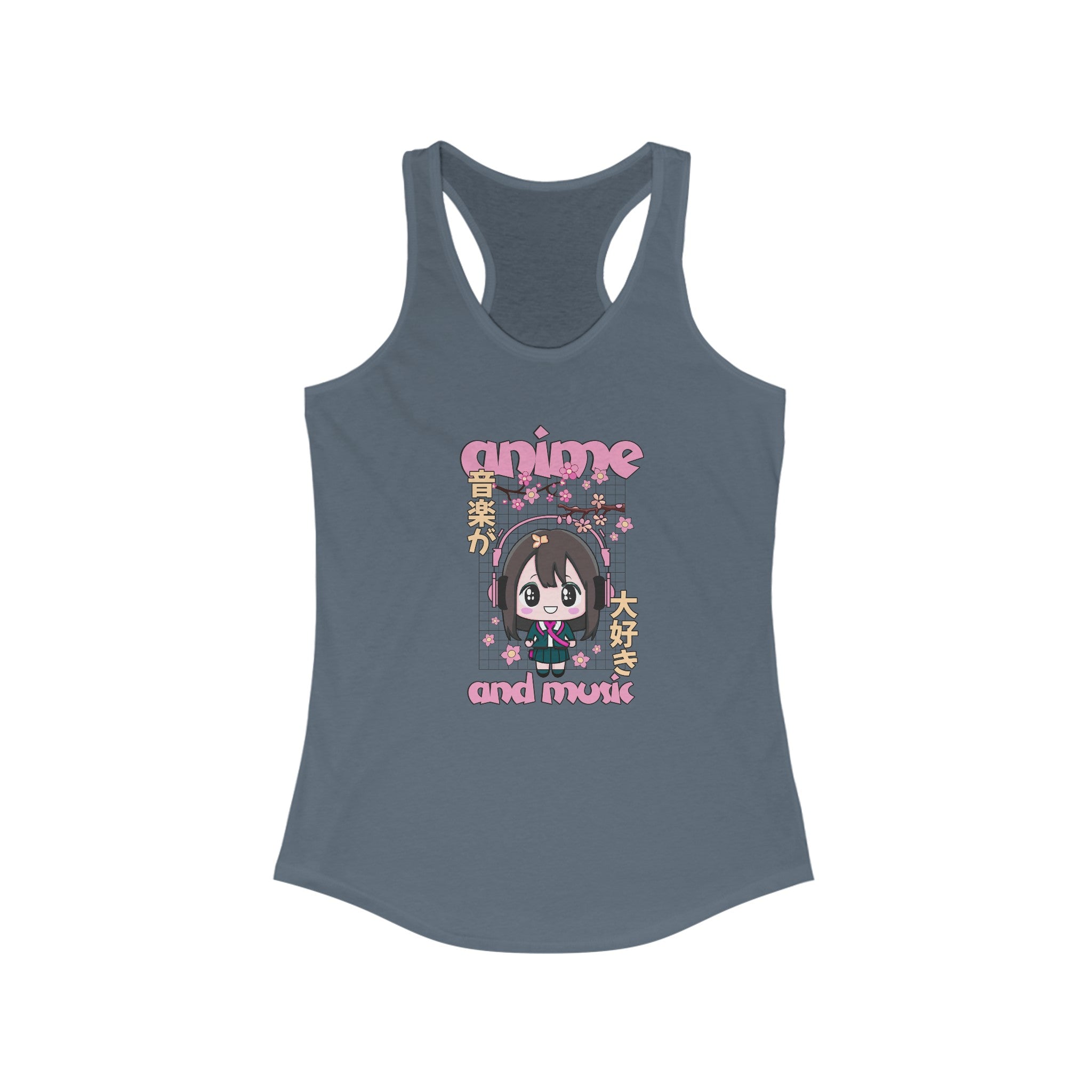 Anime and music Women's Ideal Racerback Tank