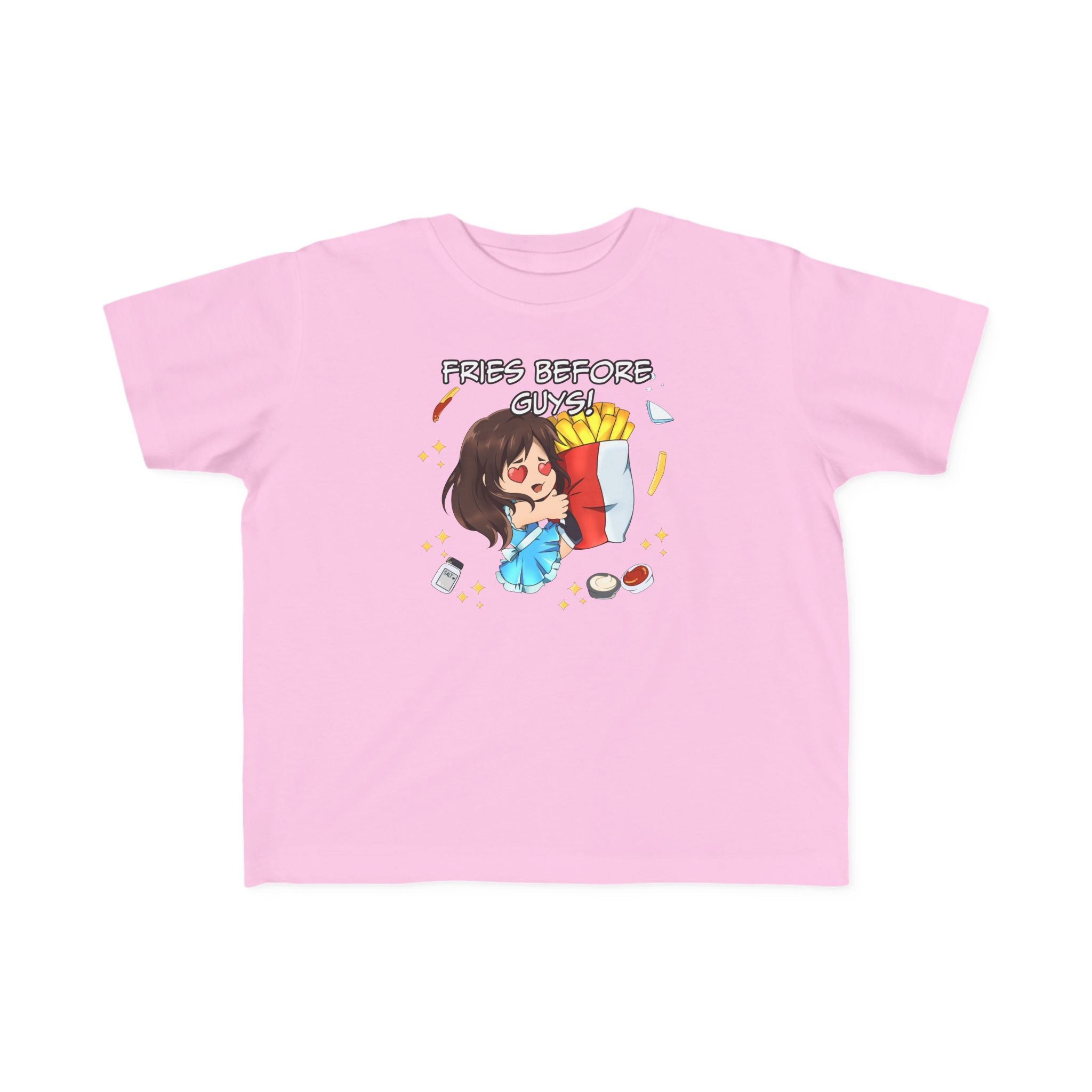 Toddler Tee - Fries Before Guys Funny Anime T-Shirt 2T-6T