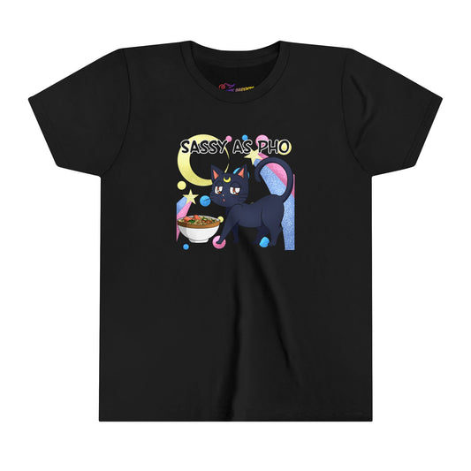 Youth T-Shirt Cute Luna Cat Guardian Inspired Sassy Tee