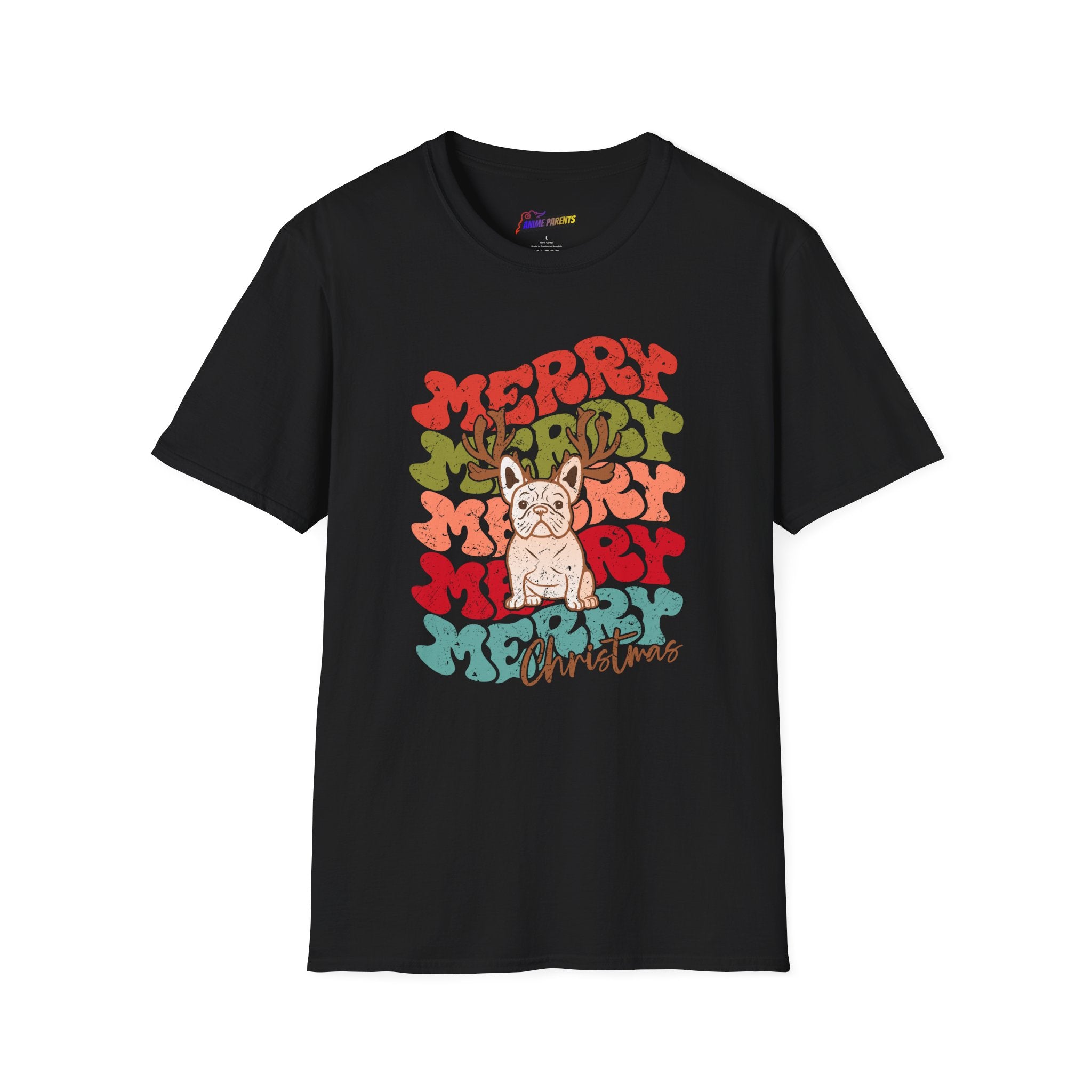 Merry Frenchie Christmas T-Shirt