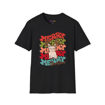 Merry Frenchie Christmas T-Shirt