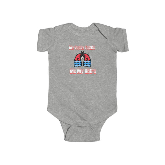 Adorable Respiratory Therapist Baby Onesie: Perfect Gift for Little Future Healers Infant Fine Jersey Bodysuit