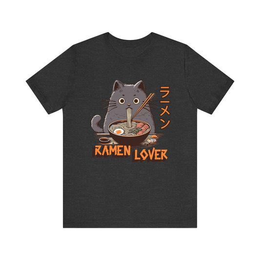 Cat Ramen lover t shirt Unisex Jersey Short Sleeve Tee