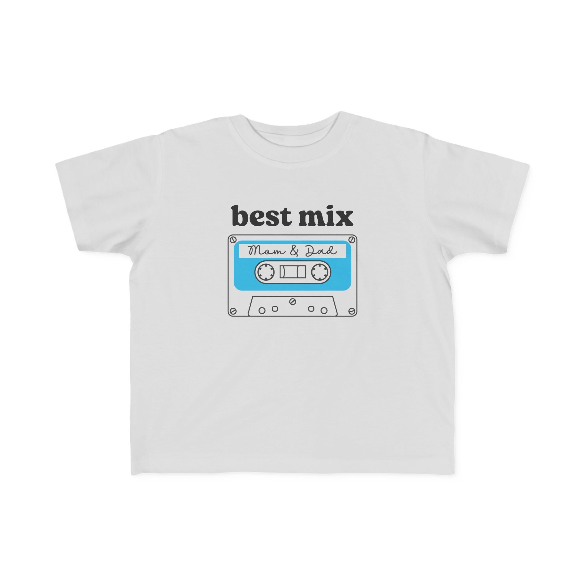 Toddler Tee Funny Mix of Mom and Dad Cassette Tape Shirt