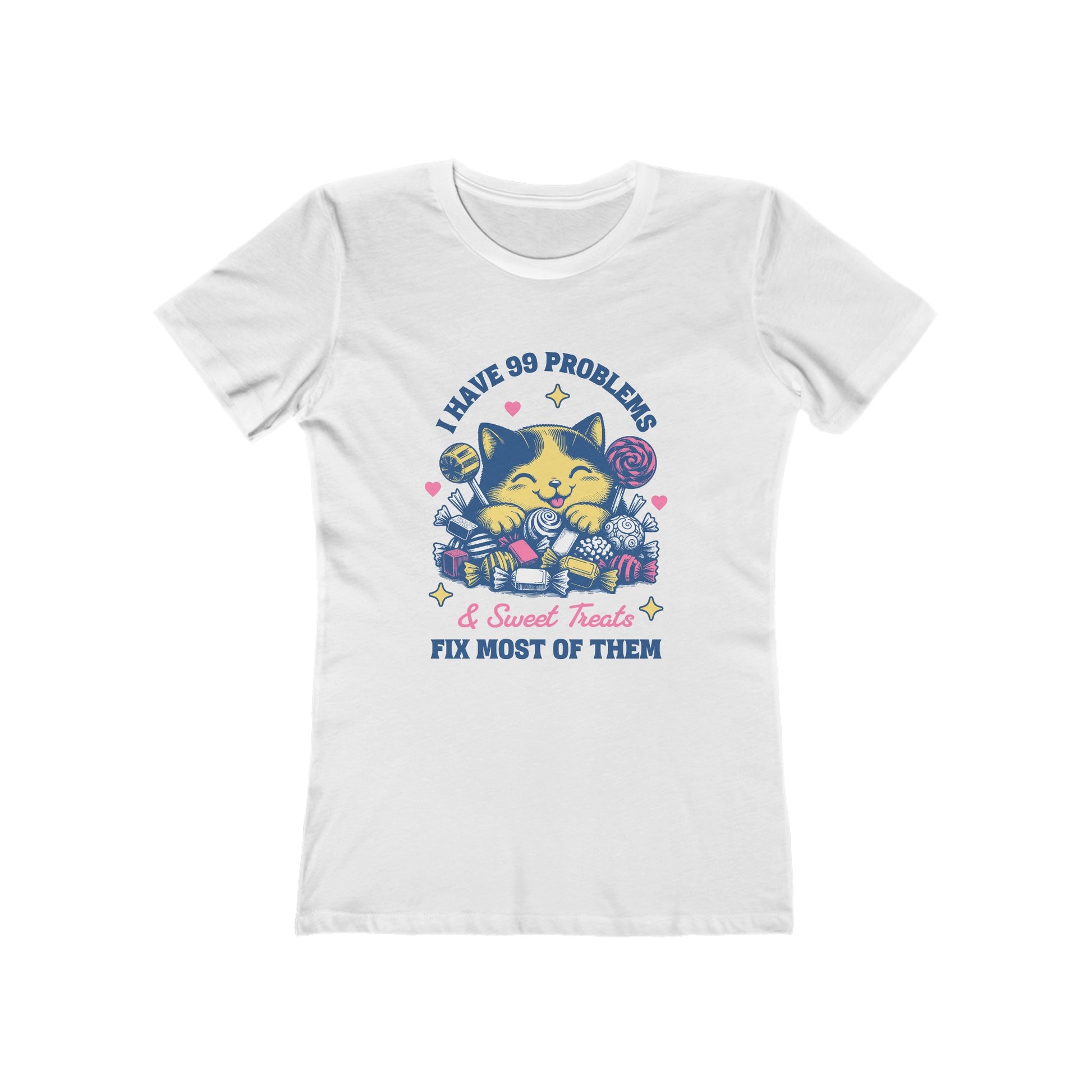 Cat sweet tooth funny t shirt, The Boyfriend Tee for Women