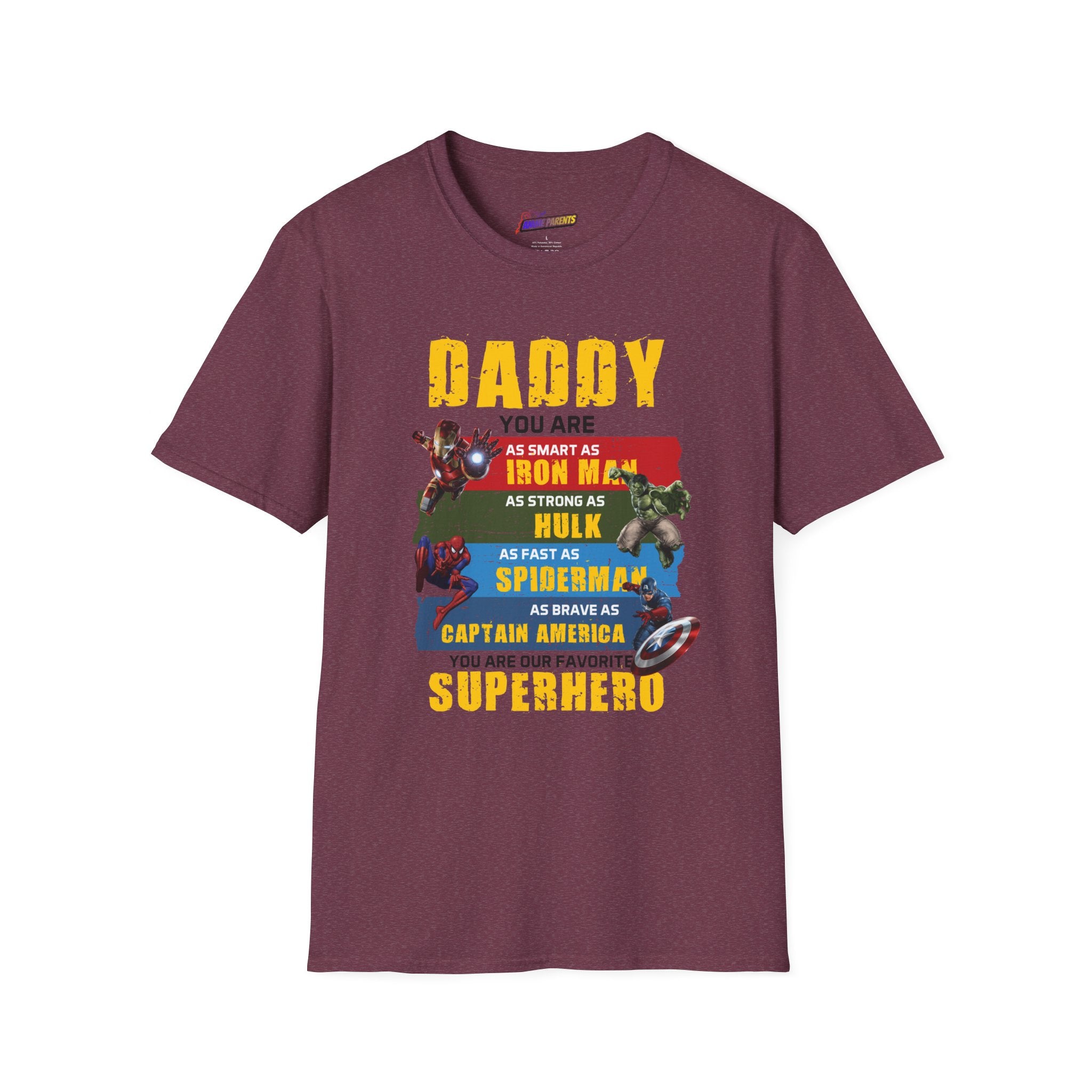 Amazing Dad  T shirt, smart, strong, fast and brave