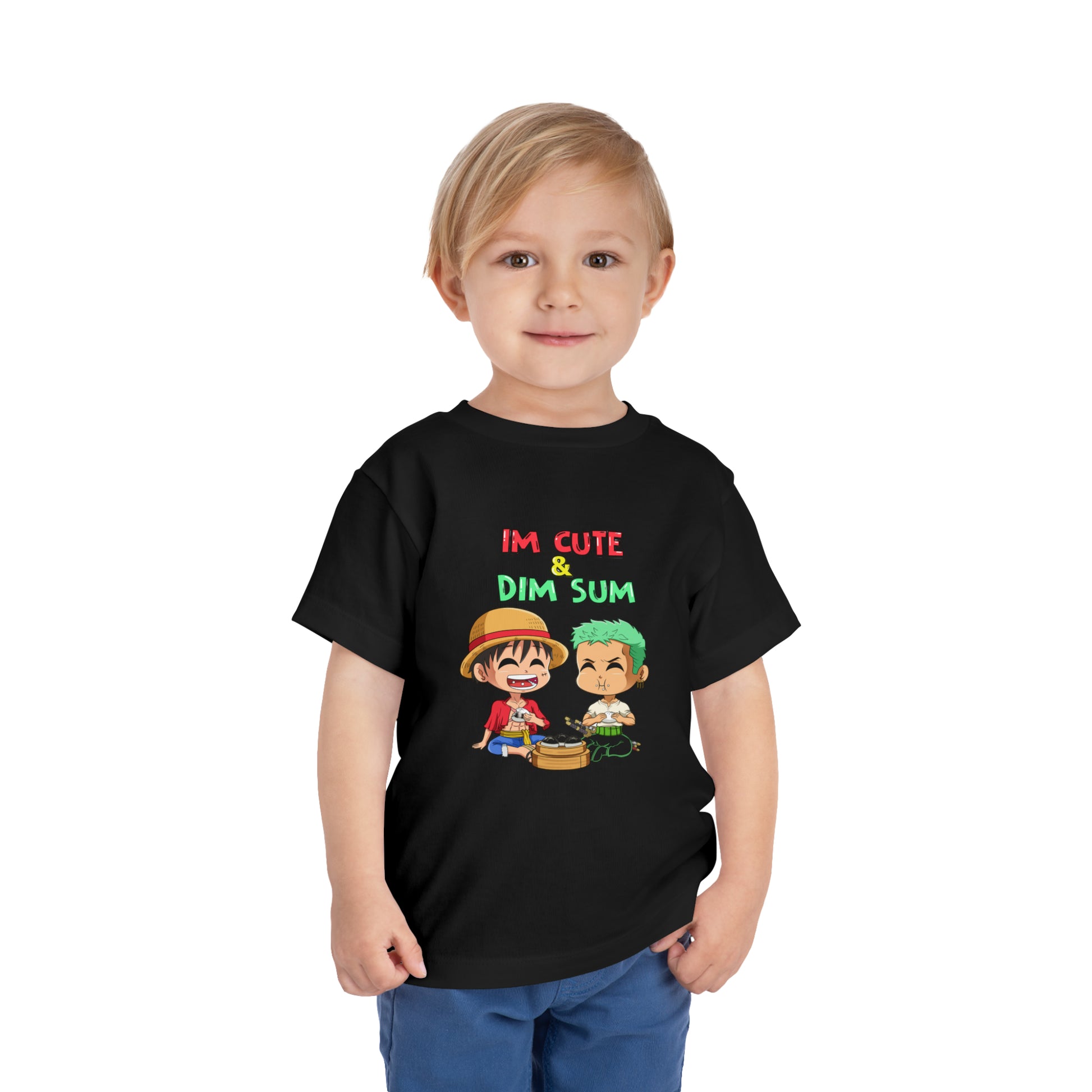 “I’m Cute and Dim Sum” One Piece Toddler Short Sleeve Tee