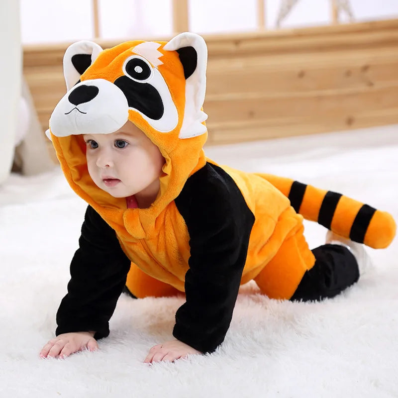 Baby Costume Boy Girl Onesie Halloween Cosplay Outfit Kid Festival Party Jumpsuit Kigurumis Winter Warm Clothes