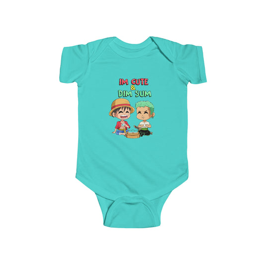 One Piece Baby Onesie "I'm Cute & Dim Sum"