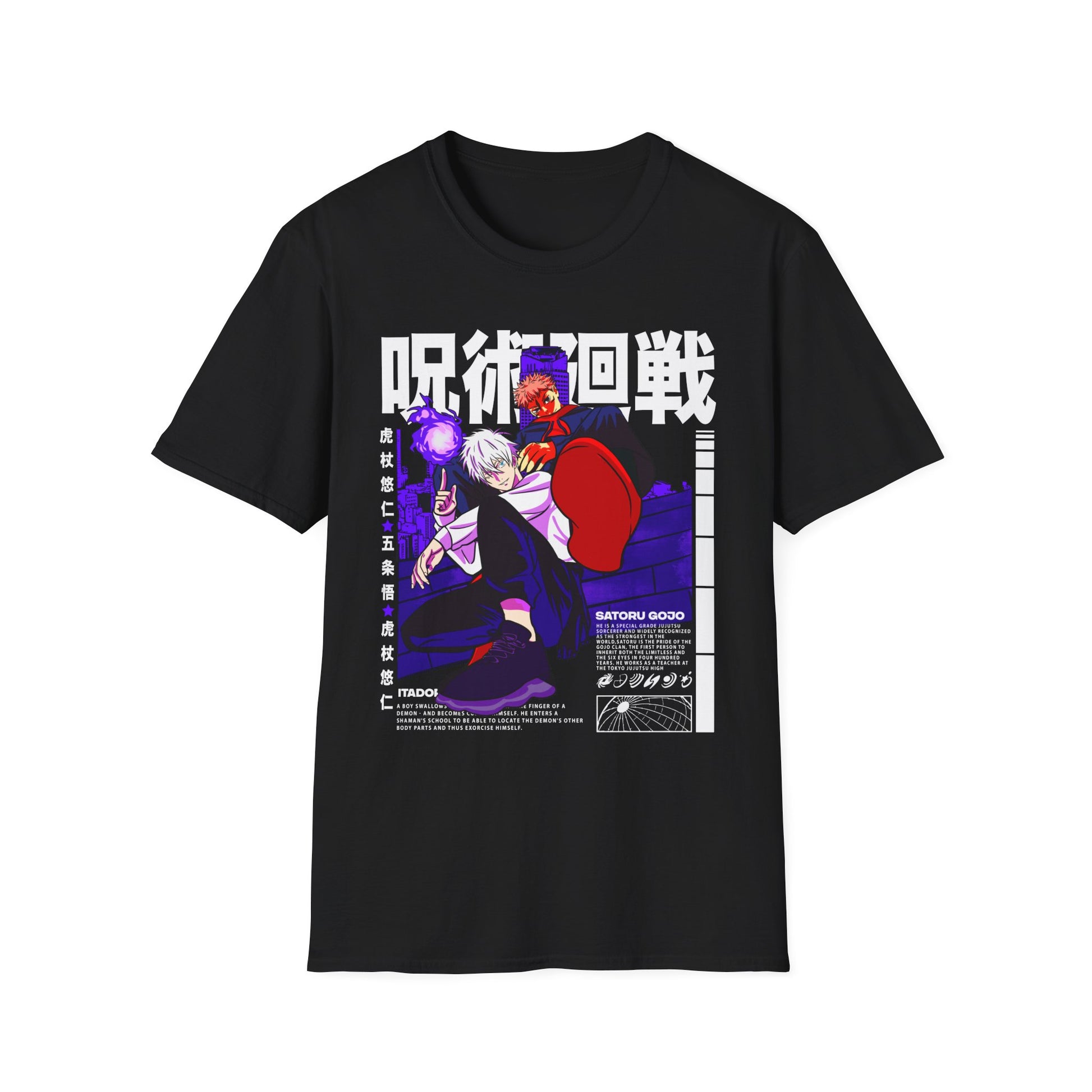 Anime T shirt Gojo Unisex Softstyle T-Shirt