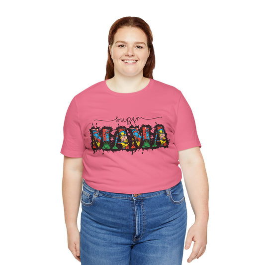 Super mama shirt loose fit shirt Unisex Jersey Short Sleeve Tee