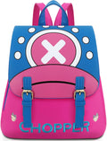 Anime Backpack Tony Tony Chopper Women Pink Mini Synthetic Leather Flap Print Back Pack