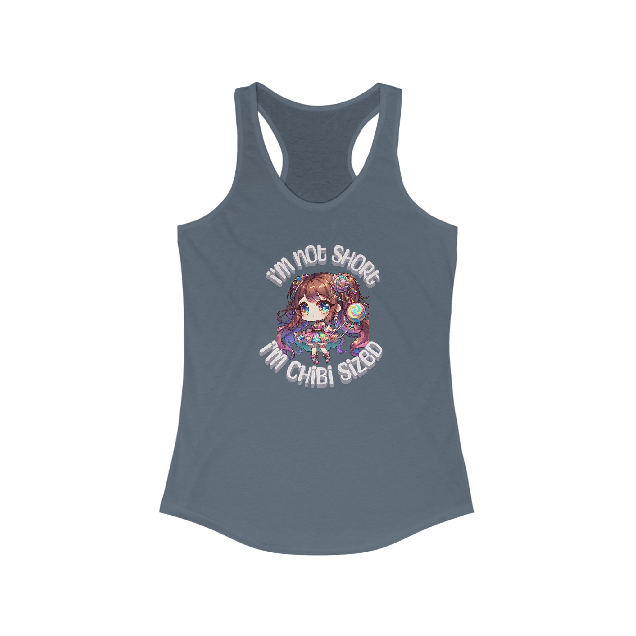 Chibi Sized funny Women's Ideal Racerback Tank