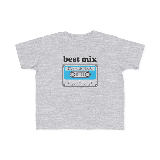 Toddler Tee Funny Mix of Mom and Dad Cassette Tape Shirt