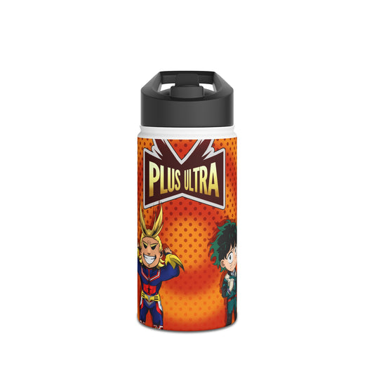 Adorable Chibi Anime Theme Stainless Steel Water Bottle - Go Beyond Plus Ultra