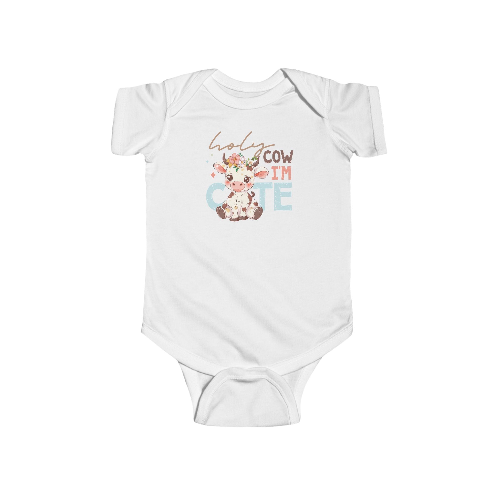 Funny Infant Bodysuit - Holy Cow I Am Cute