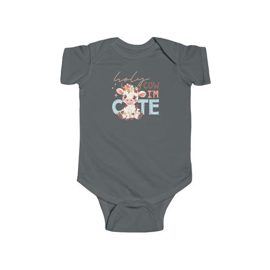 Funny Infant Bodysuit - Holy Cow I Am Cute