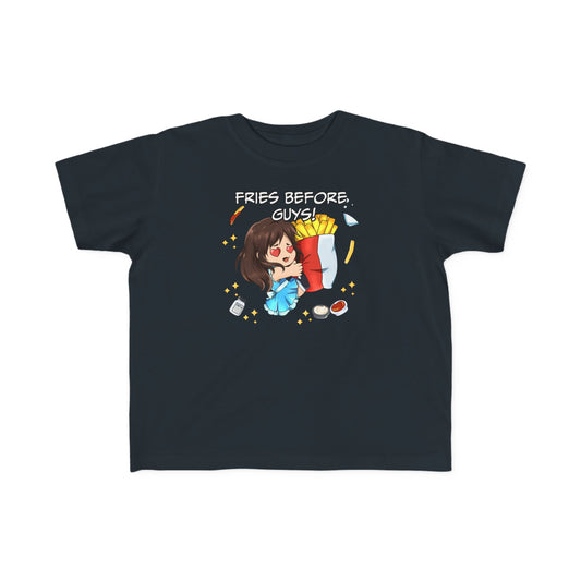 Toddler Tee - Fries Before Guys Funny Anime T-Shirt 2T-6T