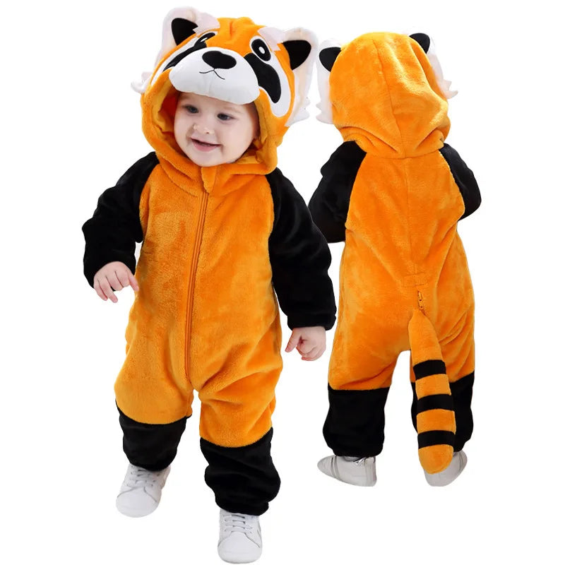 Baby Costume Boy Girl Onesie Halloween Cosplay Outfit Kid Festival Party Jumpsuit Kigurumis Winter Warm Clothes