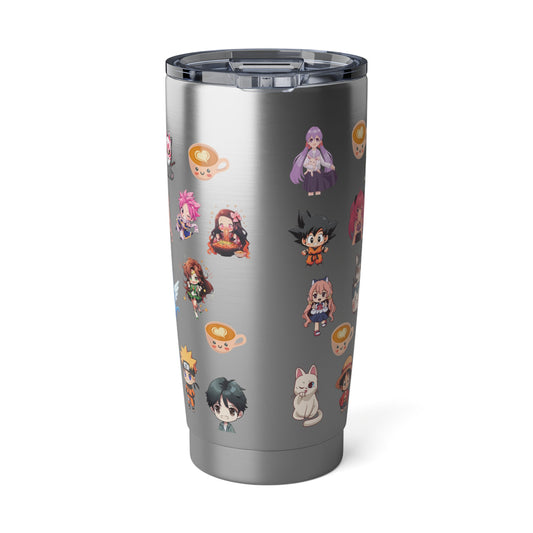 Just A Girl Who loves Anime Tumbler, Stainless Steel Tumblers 20oz, Anime Lover Gifts for Women, Anime Fans, Birthday Christmas gifts, Anime Merchandise