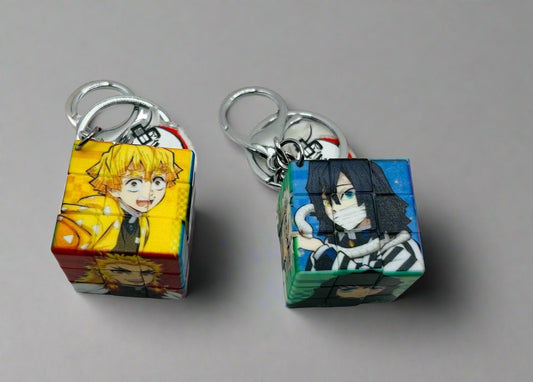 Demon Anime Keychain Rubik's Cube