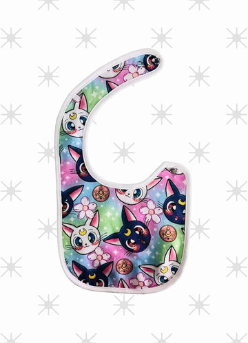 Luna and Artemis Baby Bibs, 1PC Cotton Baby Bibs for Drooling and Teething