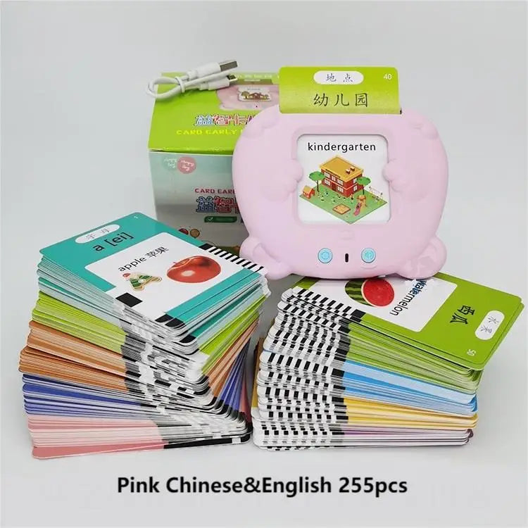 Panda Shape New Children'S Early Education Learning Card Machine with Vietnamese English Cantonese Spanish Indonesian Arabic