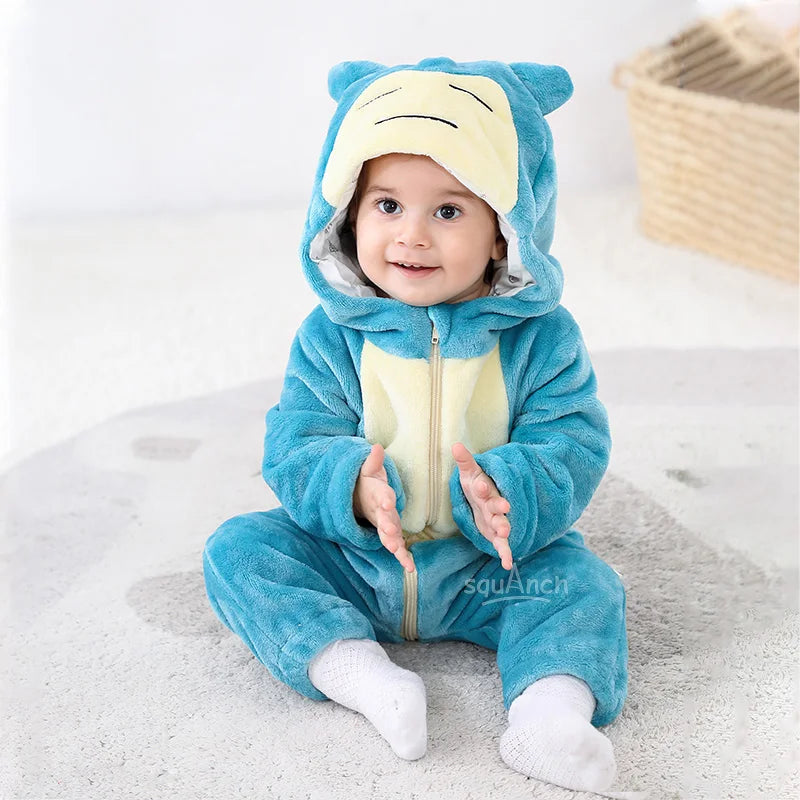 Baby Costume Boy Girl Onesie Halloween Cosplay Outfit Kid Festival Party Jumpsuit Kigurumis Winter Warm Clothes